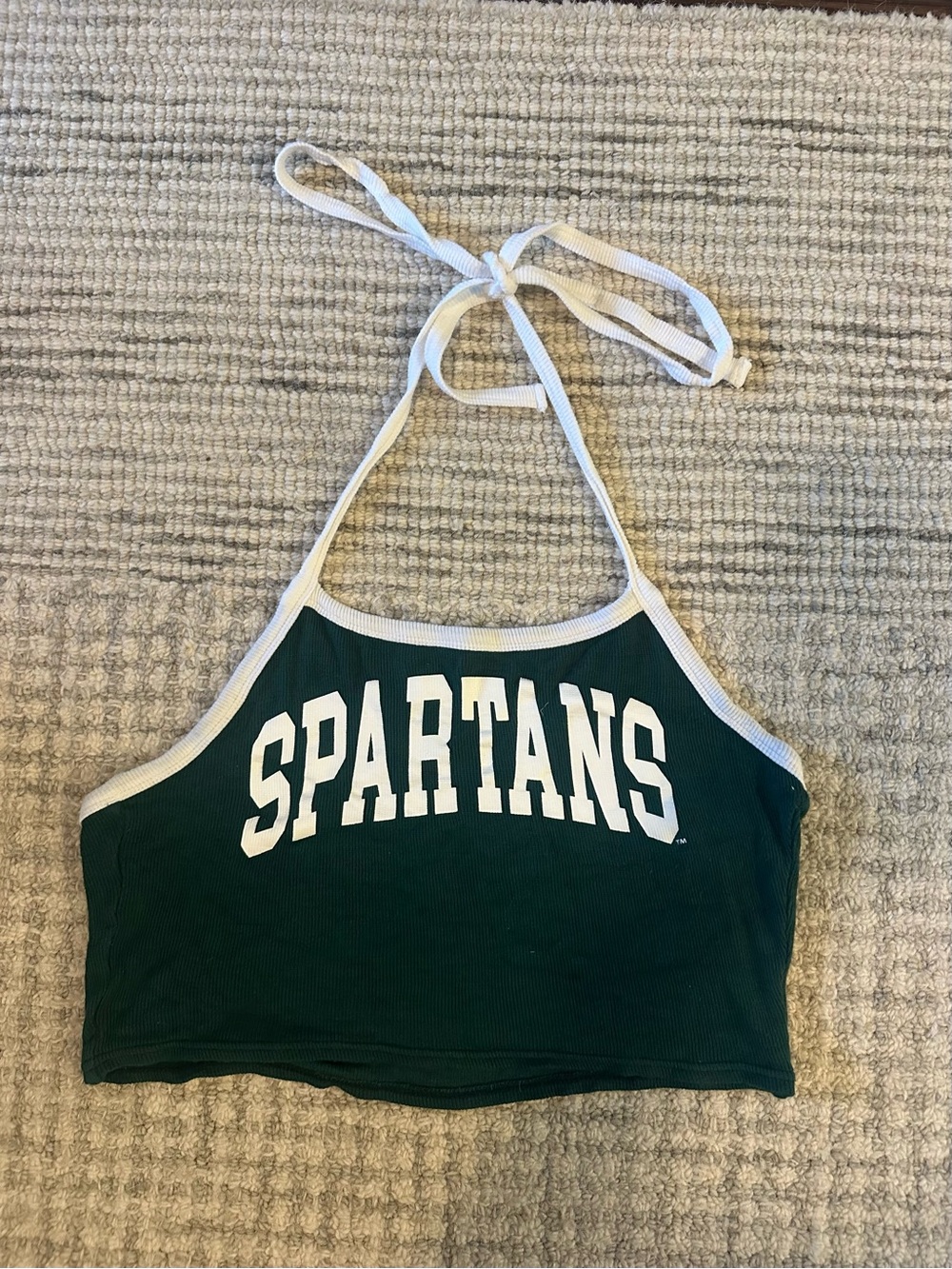 Michigan State Spartans Tops & Shorts Bundle - Green & White - Picture 2 of 6